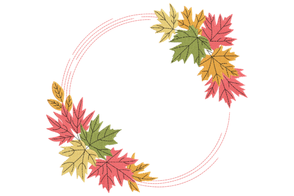 Fall Leaves Wreath: An Embroidery Designer’s Review