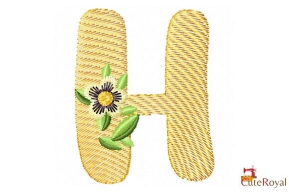 Floral Letter H Monogram: Sweatshirt Design Review