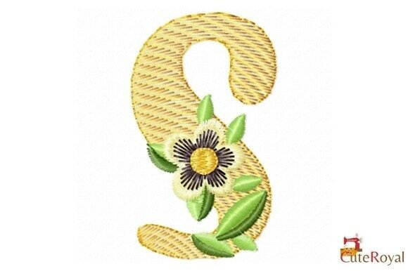 Floral Letter S Monogram: Craft Fair Review