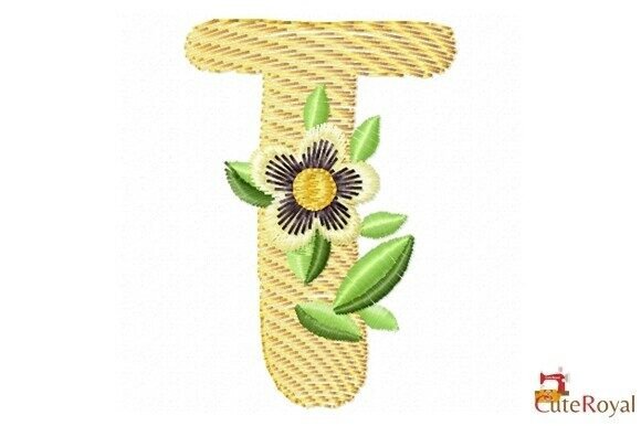 Floral Letter T Monogram: A Craft Fair Review