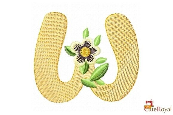 Floral Letter W Monogram: Craft Fair Review