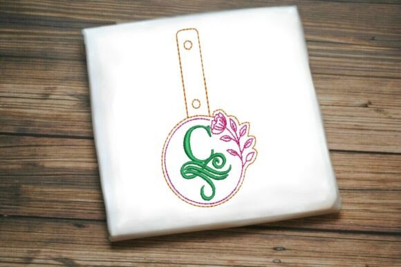 Floral Monogram Keychain C ITH: A Designer Review