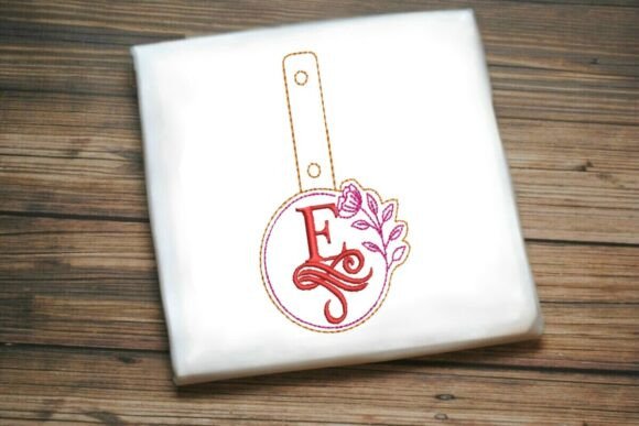 Floral Monogram Keychain E ITH Review