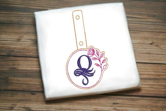 Floral Monogram Keychain Q ITH Review