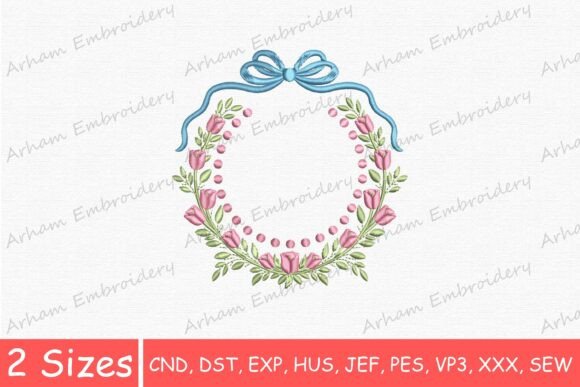 Floral Wreath with Bow Monogram Frame Review
