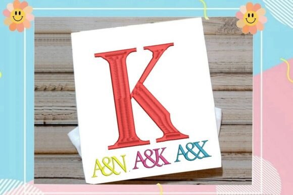Letter K Split Monogram Logo: Apparel Design Review