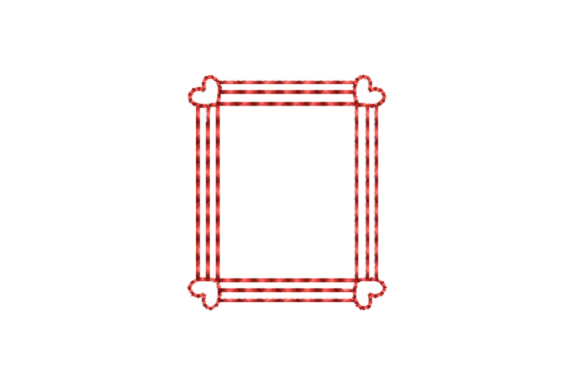 Love Rectangle Frame Outline Redwork Review