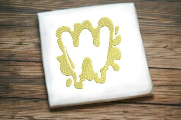 Paint Splash Monogram w: A Designer’s Stitch Test