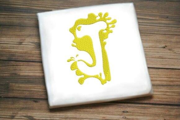 Paint Splash Uppercase Monogram J Review