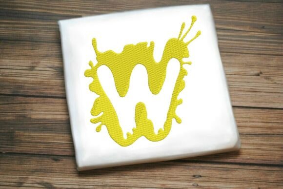 Paint Splash Uppercase Monogram W Review