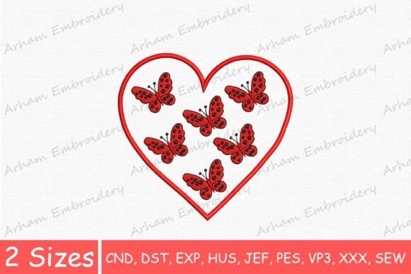 Red Butterfly Heart: A Seasonal Embroidery Review