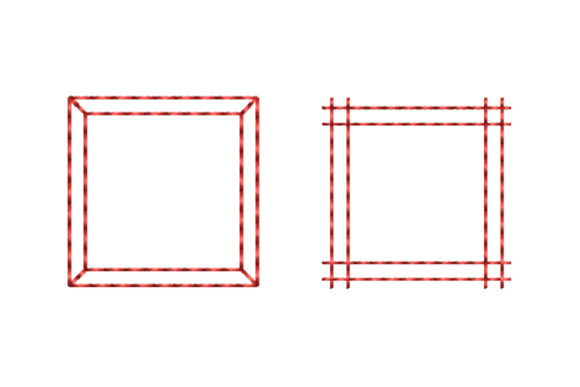 Square Frame Outline Redwork Bundle Review